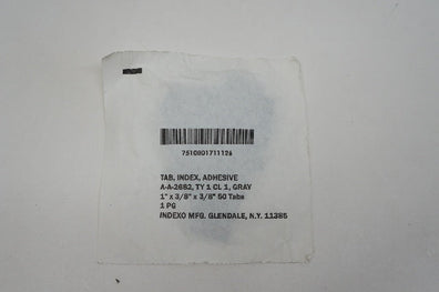 INDEXO Adhesive Tab 1inch x 3/8inch x 3/8inch - Pack of 50